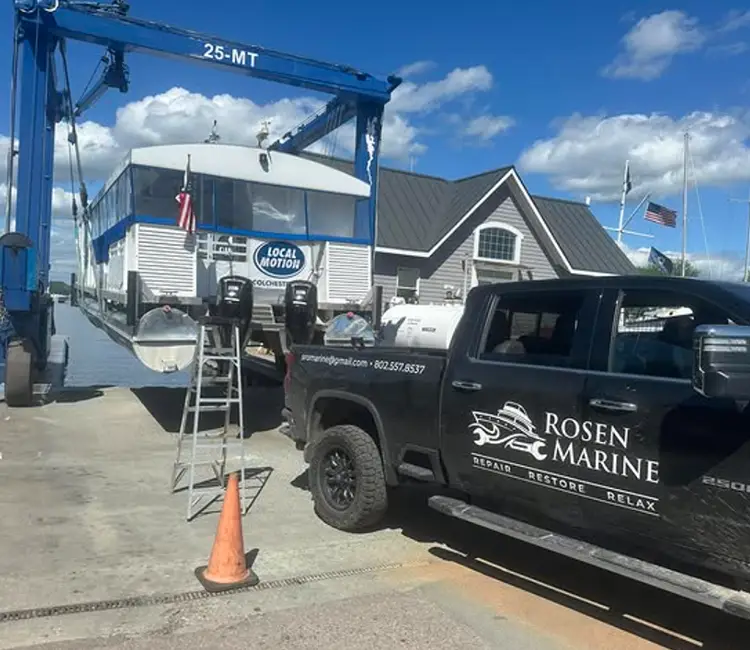 Emergency Boat Repairs in Vermont by Rosen Marine on Lake Champlain